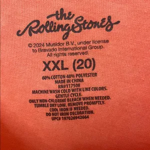 The Rolling Stones 60s Flower Power Graphic Tee XXL thumbnail 3