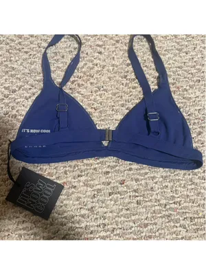 NWT Its Not Cool CONTOUR BIKINI TOP - BIJOU BLUE- Size Large thumbnail 5