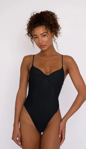 Black One Piece thumbnail 1