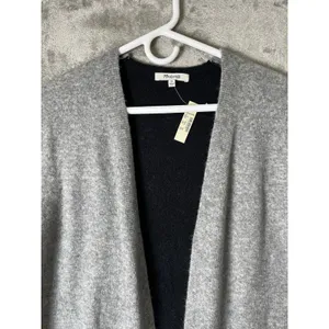 Madewell Kent Cardigan Coziest Yarn Colorblock Merino Alpaca Wool Sweater XS NEW thumbnail 2