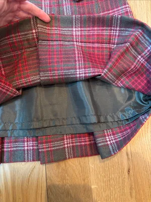Vtg Y2K Gap Pleated Plaid Skirt Academia Fall Size 0 thumbnail 3