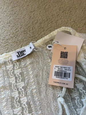 Tiger Mist Ivory Lace Wrap Top Set thumbnail 3