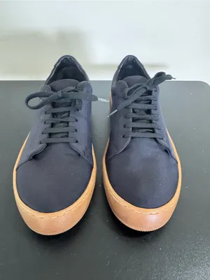 Jenni Kayne Black Canvas Sneakers with Tan Gum Sole thumbnail 3