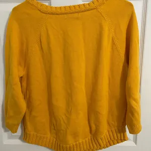 Tommy Hilfiger Womens cable knit sweater mustard color size L thumbnail 2