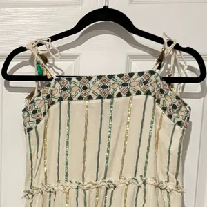 Anthropologie Safa Tiered Shimmer‎ Midi dress size Small thumbnail 8