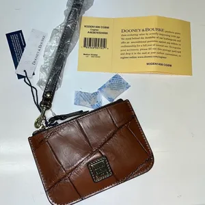 Dooney & Bourke Croco Cognac Wristlet- Mini Bag- NEW thumbnail 11