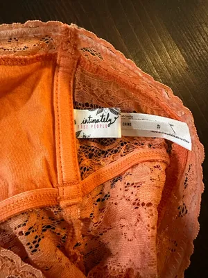 Free People lace bandeau orange thumbnail 4