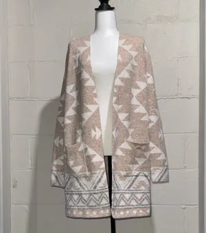 FRYE Women’s Aztec Open Cardigan Size Medium thumbnail 3