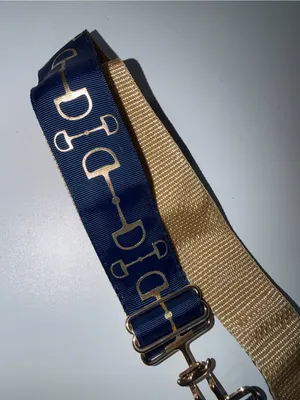 Navy and‎ Gold Horsebit Strap thumbnail 3