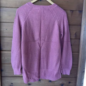 Old Navy Pink Mauve Waffle Knit Crewneck Sweater Casual So Soft Medium thumbnail 5