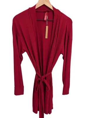 Skims Soft Lounge Short Robe Brick M Sold out New With Tags thumbnail 3
