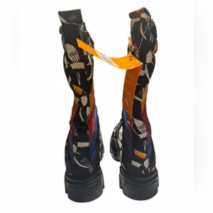 NEW Farm Rio Puffy Tall Rainbow Snow winter Boots Graphic Toucan Print Size 6 thumbnail 5