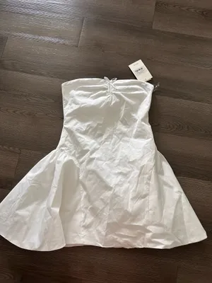 Peppermayo white strapless mini dress  thumbnail 4