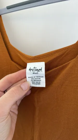 Destined Burnt Orange Tank Tol thumbnail 2