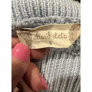 Altar’d State Top Adult Blue Crop Long Sleeve Knit Sweater Women’s Small thumbnail 5