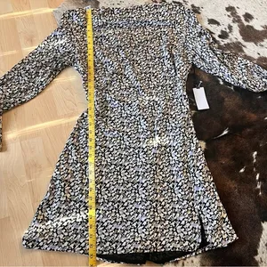 ASTR the Label NWT Long Sleeve Cowl Neck Mini Dress Open‎ Back Size Medium thumbnail 13