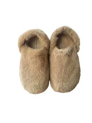 Crocs Classic Unfurgettable Clog in milk chocolate Brown Faux Fur Size 9 Womens thumbnail 2