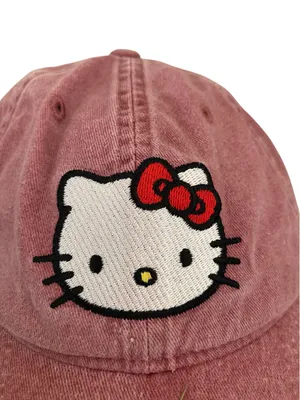 Sanrio Hello Kitty Embroidered Rose Dad Hat Adjustable Cap Kawaii y2k soft girl thumbnail 5