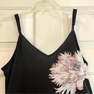 Maxi Dress For Women Flower Floral Print Sleeveless Adjustable Straps Size M thumbnail 4