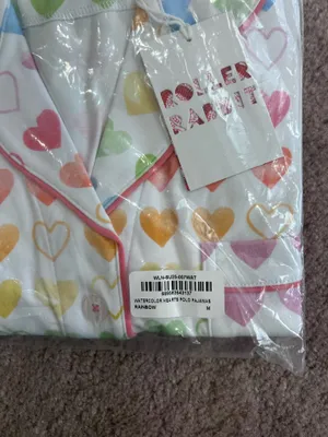 Roller Rabbit Watercolor Rainbow Heart Polo Pajamas thumbnail 9