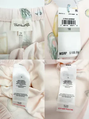 BedHead PJs X Anthropologie Classic Jersey 2 Piece Pajama Set Oysters Champagne thumbnail 16