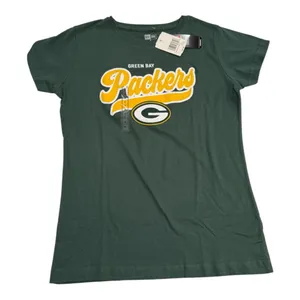 New Era Green Bay Packers Women’s Size Medium Graphic T-Shirt NWT thumbnail 1