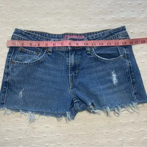 Levis Super Low Boot Cut 518 Jeans Shorts Size‎ 7M thumbnail 5