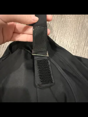 NWT Halara Black Asymmetrical Swim Top thumbnail 4