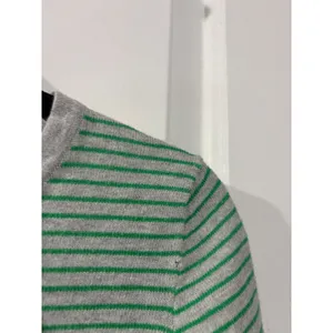 Gap Womens XS‎ Striped Cotton Knit Sweater Grey Green Crew Long Sleeve Pullover thumbnail 5