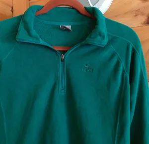 Nike GREEN ACG COLLAB QUARTER ZIP LOGO EMBROIDERED SWEATSHIRT TOP FLEECE thumbnail 2