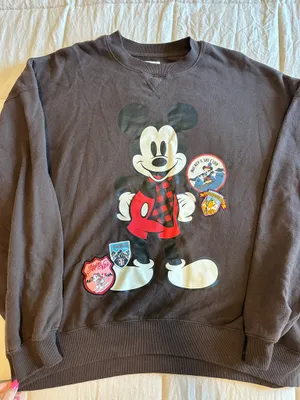 Disney Brown Mickey Mouse Ski Sweatshirt thumbnail 2