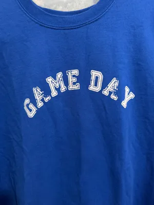 Shop Stevie Royal Blue Game Day Sweatshirt L thumbnail 2