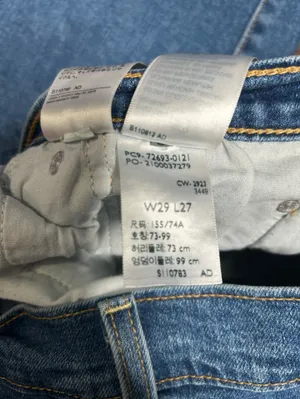 Levi’s Ribcage Straight Ankle High Rise Denim Dark Wash Jeans Stretch Womens 29 thumbnail 3
