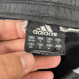 Adidas Track Pants Womens Small Black‎ Gray 3 Stripe Ankle Zip Running Training thumbnail 7