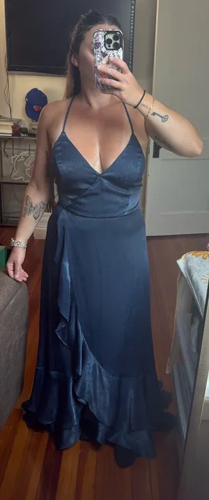Lulus Dress Blue Gown thumbnail 1
