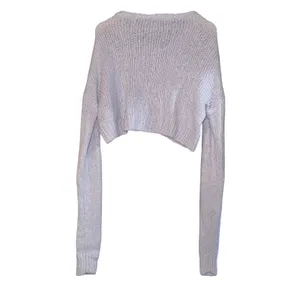 Reformation Wenda Merino Wool Alpaca Blend Crop Sweater Women's M Gray Soft Cozy thumbnail 4