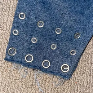 Rock & Republic Blue Skinny Jeans with Eyelet Detail thumbnail 14