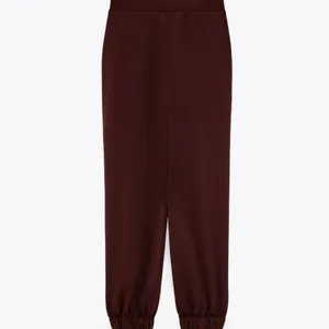 NWT Zara Serged Jogging Pants‎ In Brown Size Small thumbnail 7