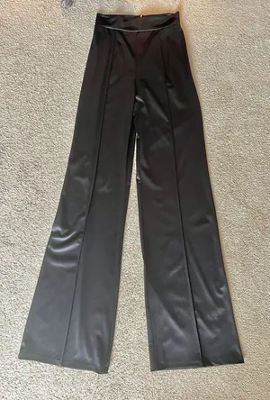 Satin Pants Black thumbnail 1
