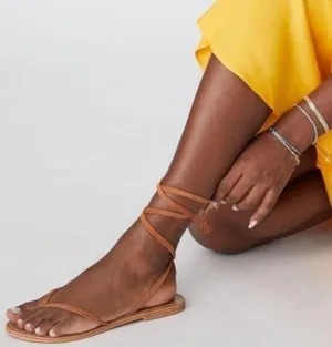 Anthropologie Pilcro Tie-Up Thong Sandals thumbnail 2