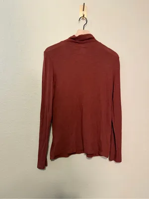 Pact Organic Cotton Featherweight Slub Turtleneck Long Sleeve Womens Size Medium thumbnail 5
