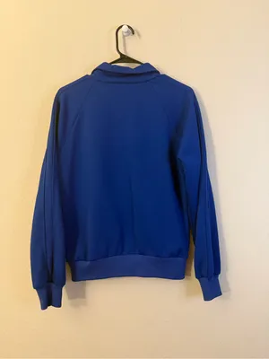Vintage 80s Bonne Sportswear Blue Track Jacket Womens M thumbnail 2