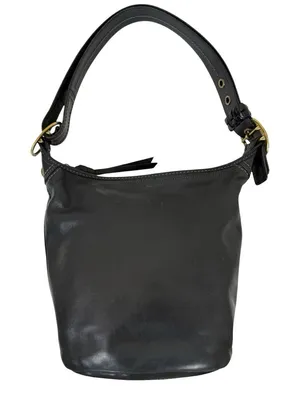 Coach Vintage Bleecker Tattersall Duffle Bucket Bag 11422 Black thumbnail 1