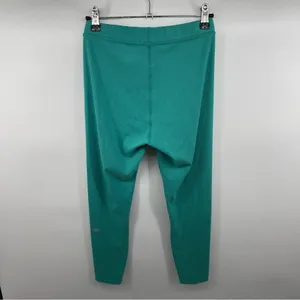Alo Yoga Teal Blissful High-Waisted Ribbed Leggings Full Length Sz S Athleisure thumbnail 9