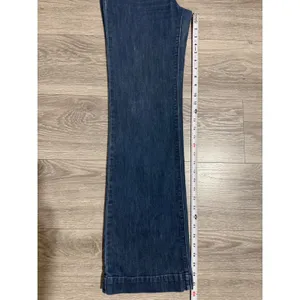 Gap Size 6 28R Women Wide Leg‎ Sailor Jeans Dark Wash Blue Denim Button Detail thumbnail 6