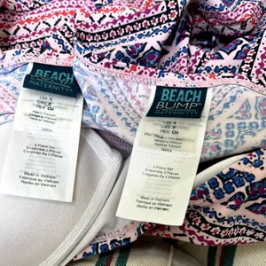 Beach Bump Motherhood‎ Maternity Women’s 2 piece Tankini Swimsuit Size Small S thumbnail 9