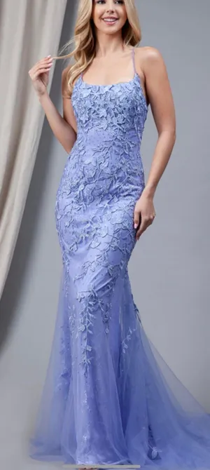 Amelia Couture Lilac Prom Dress thumbnail 1