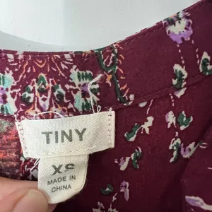 Anthropologie Tiny‎ Gwen Floral Boho Mini Shirtdress Long Sleeve XS thumbnail 7