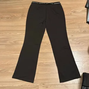 Express vintage black dress pants women’s size 7/8 bootcut with clasp belt‎ thumbnail 8