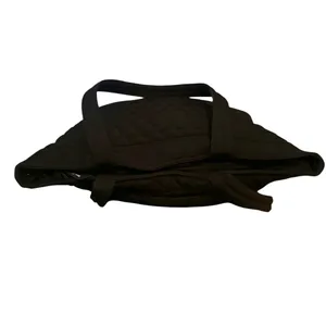 Vera Bradley small quilted black tote bag thumbnail 7